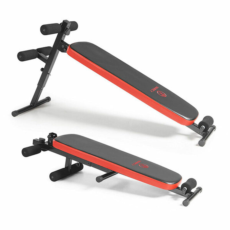 Impex SB-4606 Marcy Folding Utility Bench with Headrest Slant Board for Home Gym