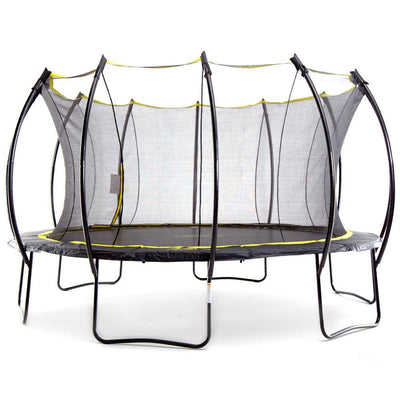 SkyBound Stratos 14 Foot Steel Trampoline + XDP Metal Ground Anchor Kit