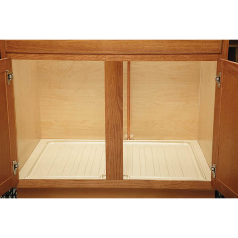 Rev-A-Shelf Under Sink Base Drip Tray CabinetAccessory, Almond, SBDT-3336-A-1 - VMInnovations