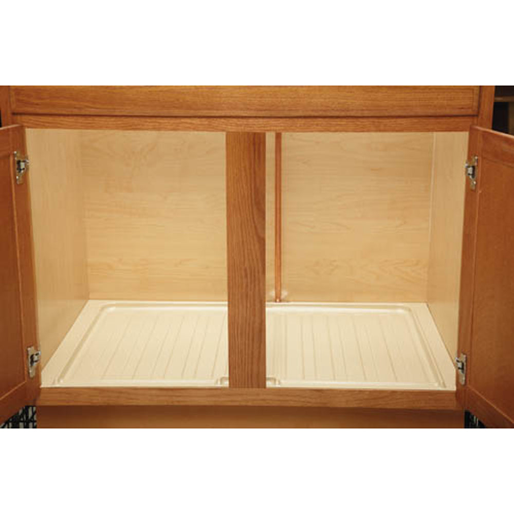 Rev-A-Shelf Under Sink Base Drip Tray Cabinet Accessory, Almond, SBDT-3336-A-1 - VMInnovations