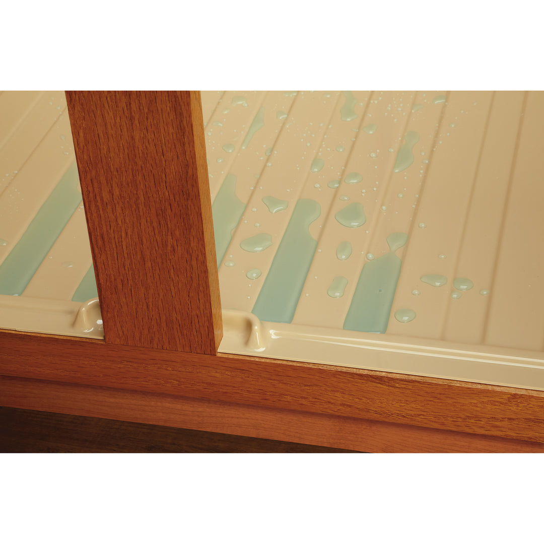 Rev-A-Shelf Under Sink Base Drip Tray Cabinet Accessory, Almond, SBDT-2730-A-1