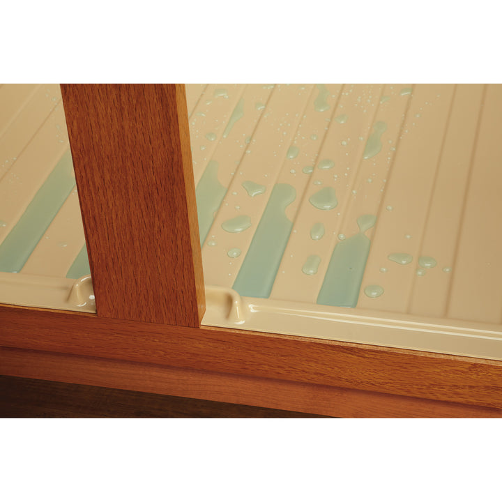 Rev-A-Shelf Under Sink Base Drip Tray Cabinet Accessory, Almond, SBDT-2730-A-1