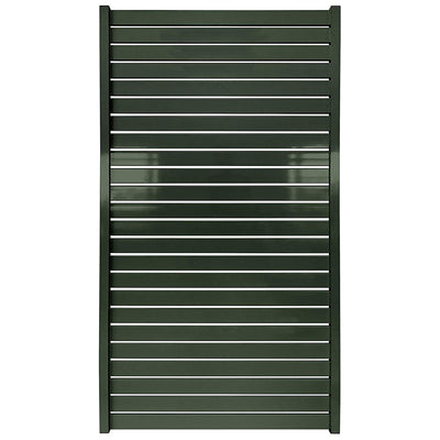 Stratco 71 x 39 inch Aluminum Quick Screen Horizontal Slat Gate Fencing, Gray