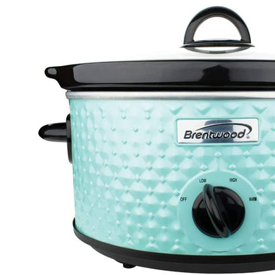 Brentwood 3.5 Qt Kitchen Electric Diamond Slow Cooker Pot w/ Lid (For Parts)