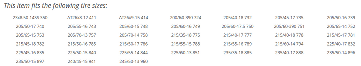 Radial Chain Cable Traction Grip Tire Snow Car Chain Set | SC 1032 (Used)