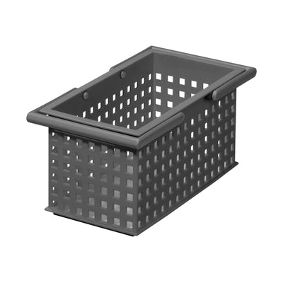 Like-It Plastic Stacking Storage Organizer Basket Tote, Gray (6 Pack)