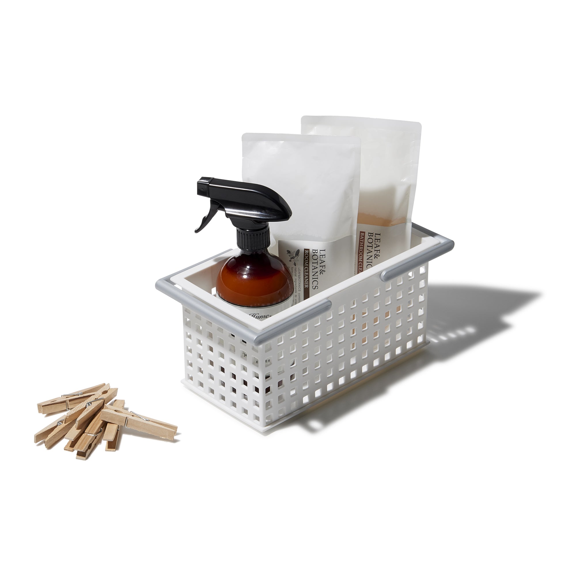 Like-It Plastic Stacking Storage Organizer Basket Tote, White (6 Pack)