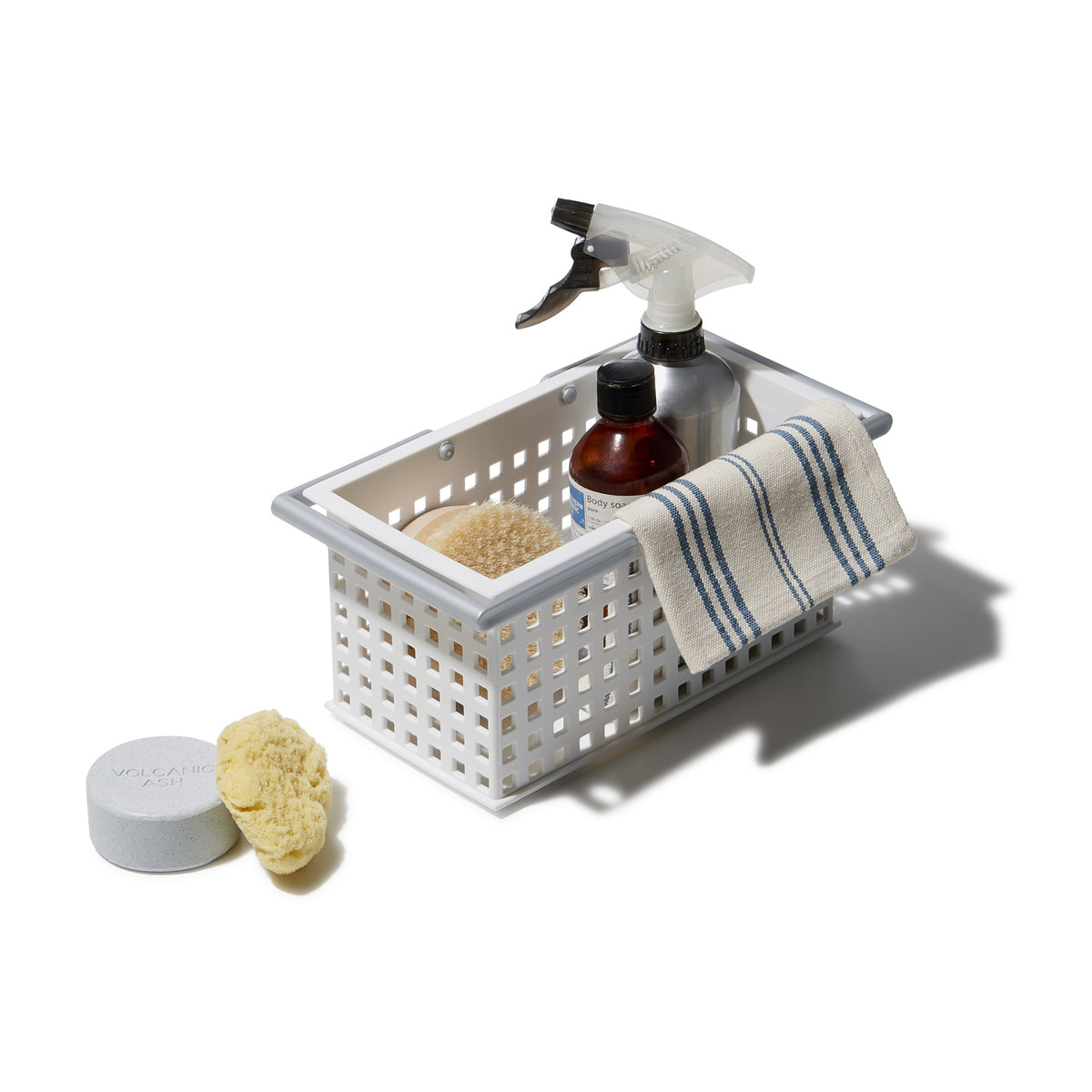 Like-It Plastic Stacking Storage Organizer Basket Tote, White (6 Pack)