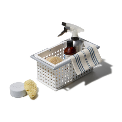 Like-It Plastic Stacking Storage Organizer Basket Tote, White (6 Pack)