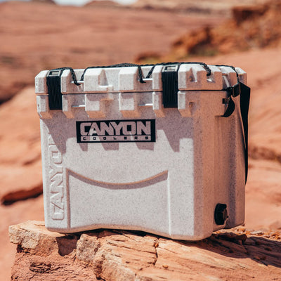 Canyon Coolers Scout 22 Quart 20 Liter Insulated Cooler w/ Tie Downs, Sandstone
