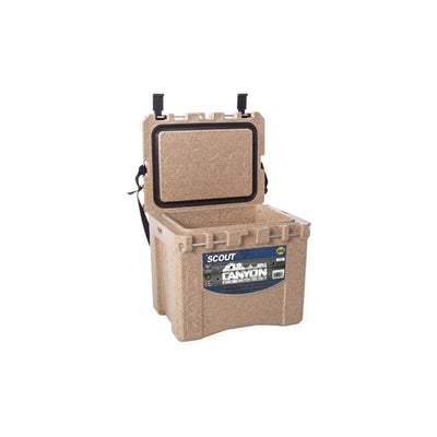 Canyon Coolers Scout 22 Quart 20 Liter Insulated Cooler w/ Tie Downs, Sandstone