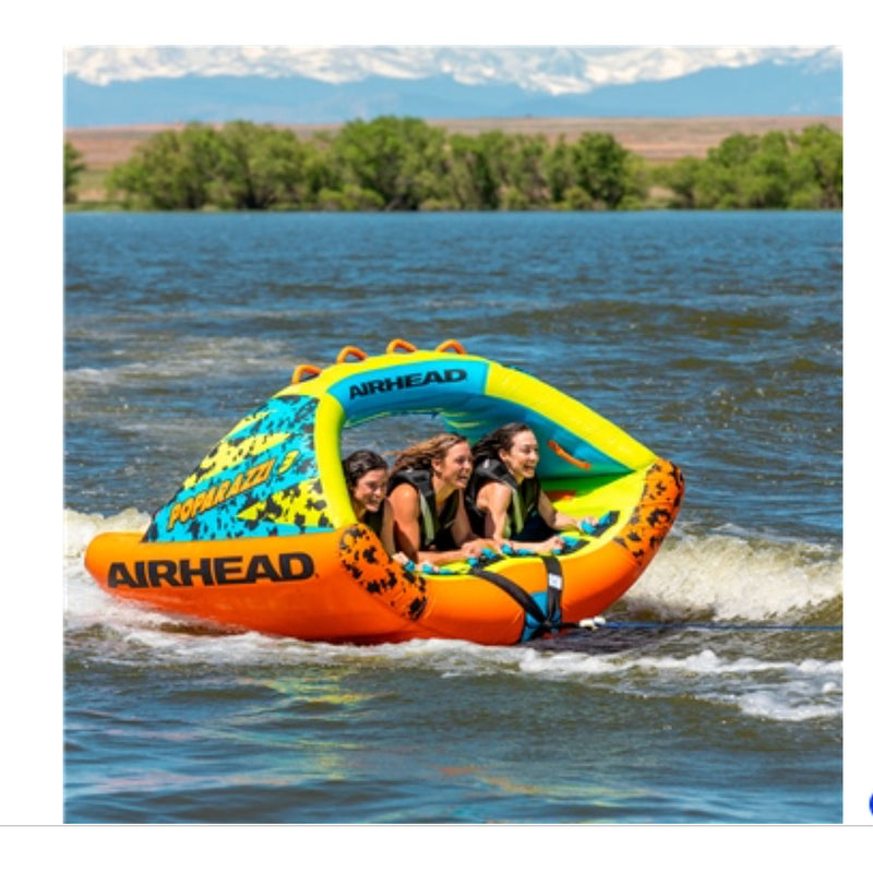 Airhead Poparazzi Inflatable Towable Water Lake Boating Tube (For Parts)