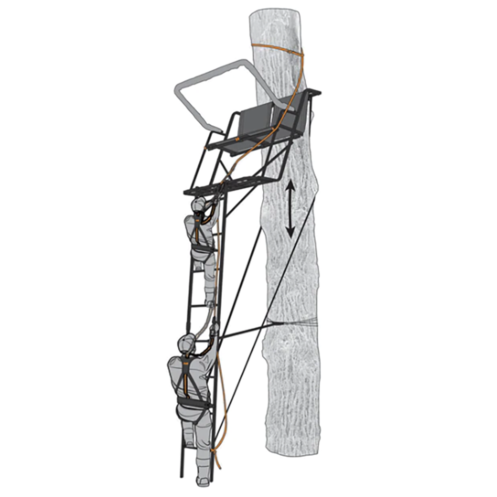 Muddy Safe-Line 30" Durable Nylon Outdoor Hunting & Tree Stand System, (9 Pack)