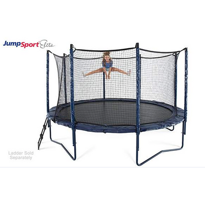 JumpSport Elite 14 Foot StagedBounce Technology Trampoline System with Enclosure - VMInnovations