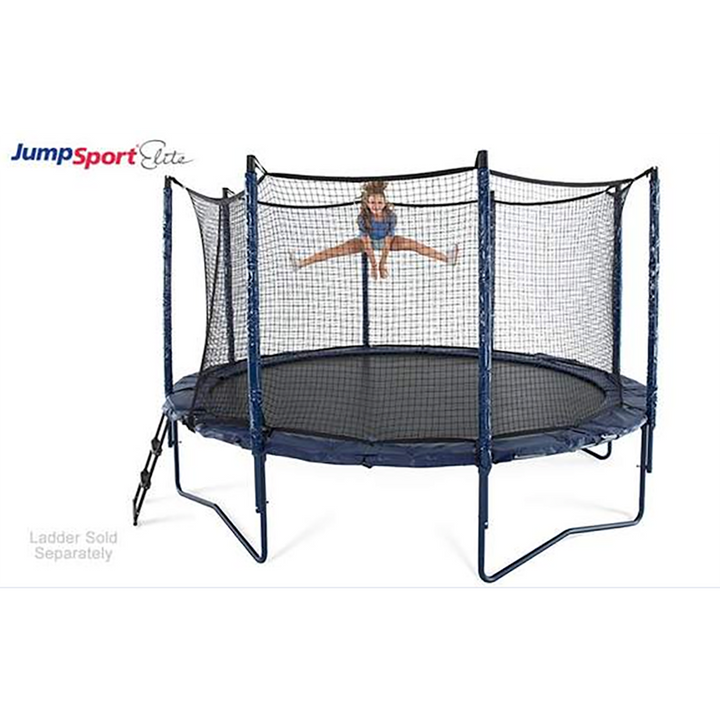 JumpSport Elite 14 Foot StagedBounce Technology Trampoline System with Enclosure - VMInnovations