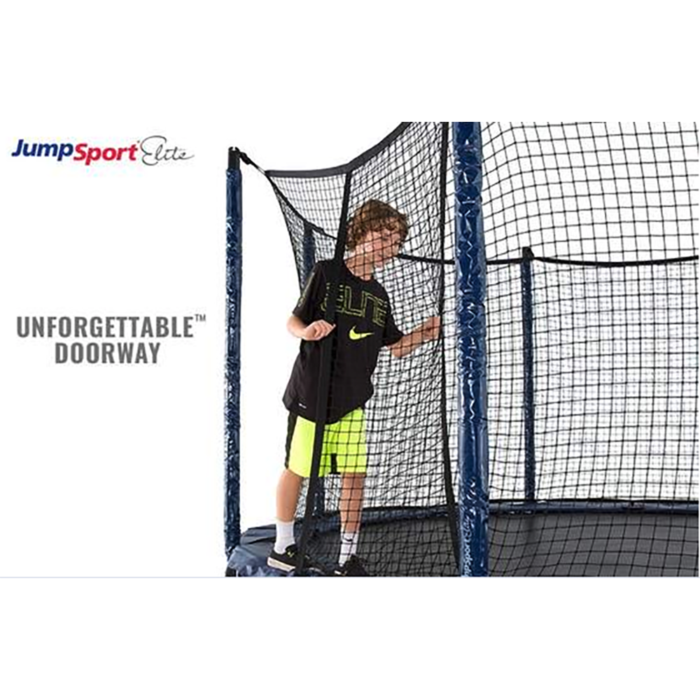 JumpSport Elite 14 Foot StagedBounce Technology Trampoline System with Enclosure - VMInnovations