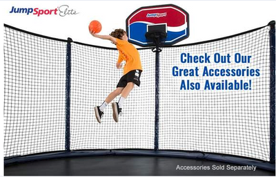JumpSport Elite 14 Ft StagedBounce Trampoline System with Enclosure (For Parts)