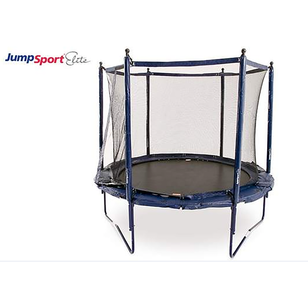JumpSport Elite 10 Foot StagedBounce Technology Trampoline System with Enclosure