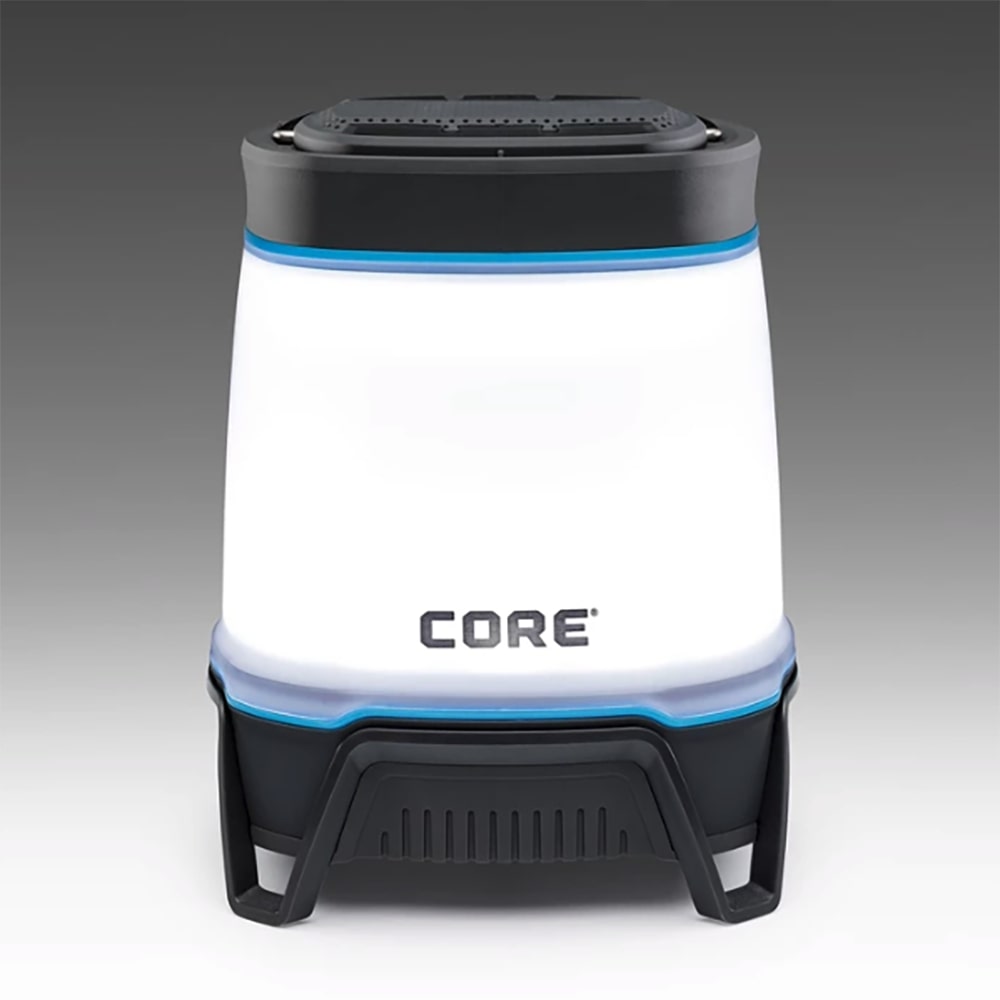 CORE 1250 Lumen Rechargeable Bluetooth Speaker & Lantern with USB Outlet, Gray