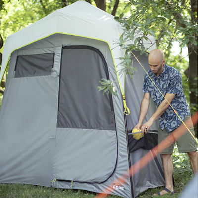 CORE Camping 7 x 3.5-Ft 2-Room Utility Shower Tent w/ Changing Room (For Parts)
