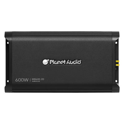 Planet Audio MB600.2D 2 Channel 600W Full Range Class D Power Car Amp (4 Pack)