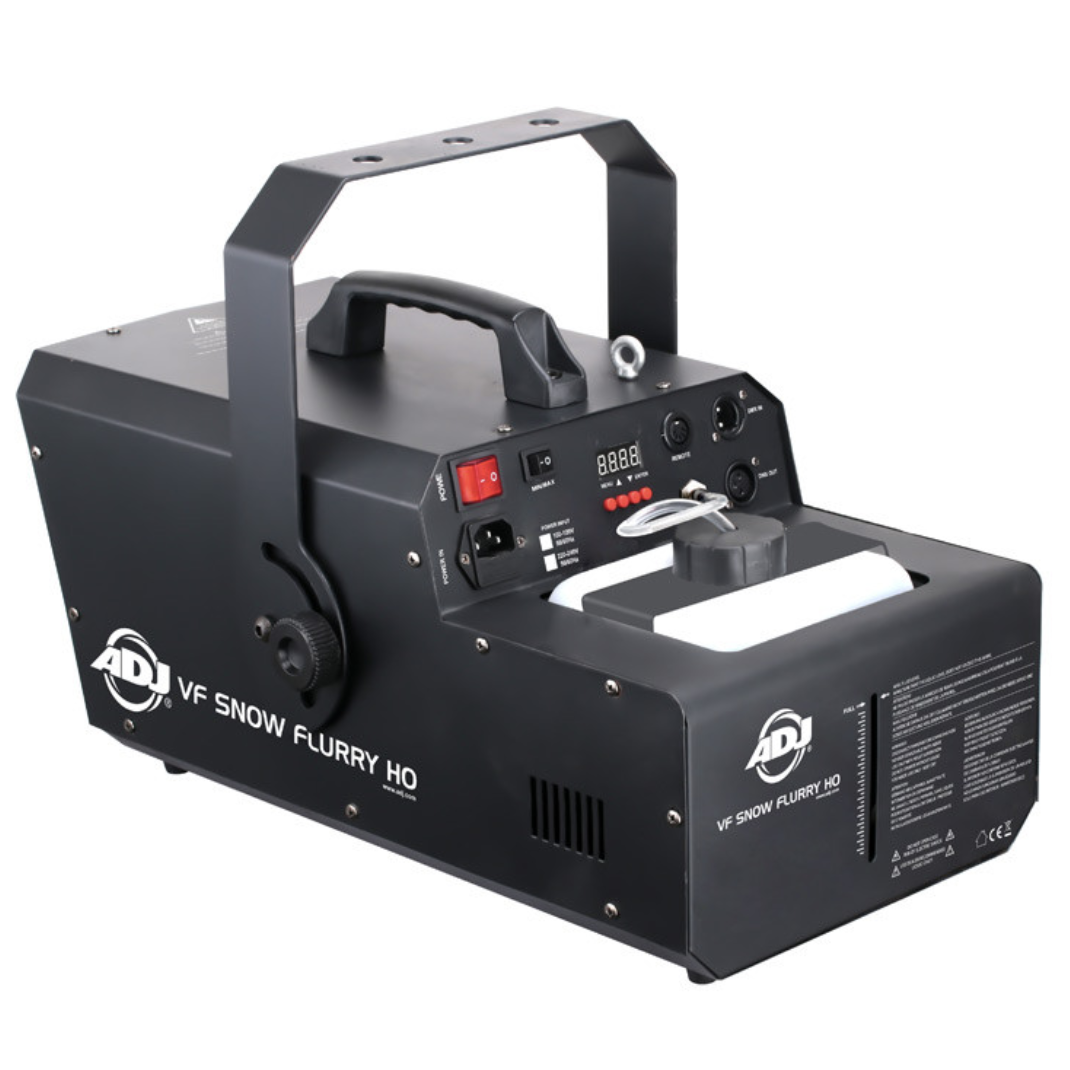 ADJ VF Snow Flurry HO 1250W Snow Machine w/ 2.3L Snow Fluid Tank & 1G Snow Fluid