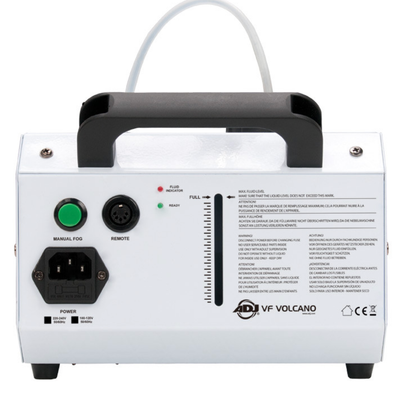 ADJ VF Volcano Fog Machine with 6 x 3-Watt RGB LED Lighting with Remote, White