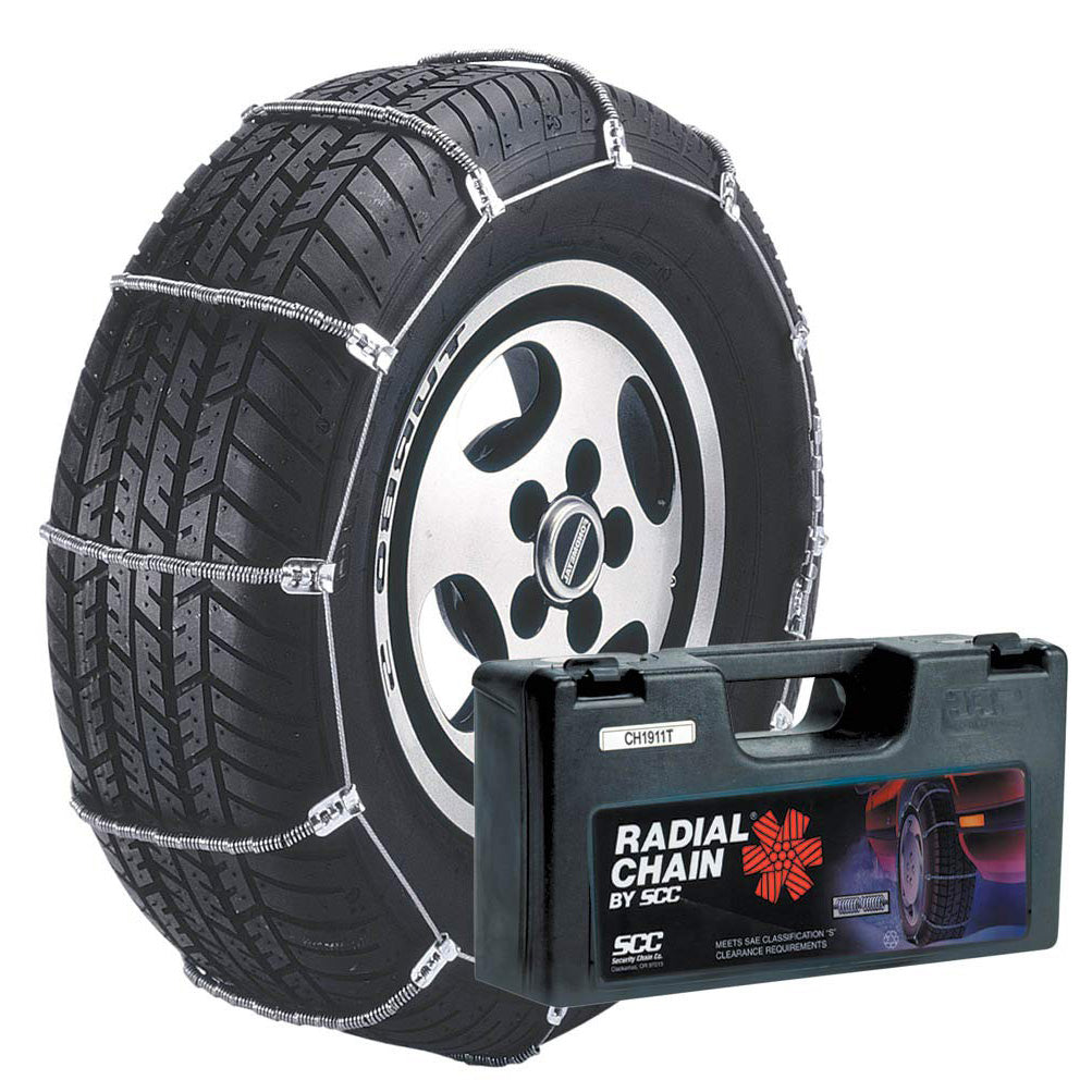 Security Chain Car Snow Tire Radial Traction Grip Cable Chain (2 Pack) (Used)