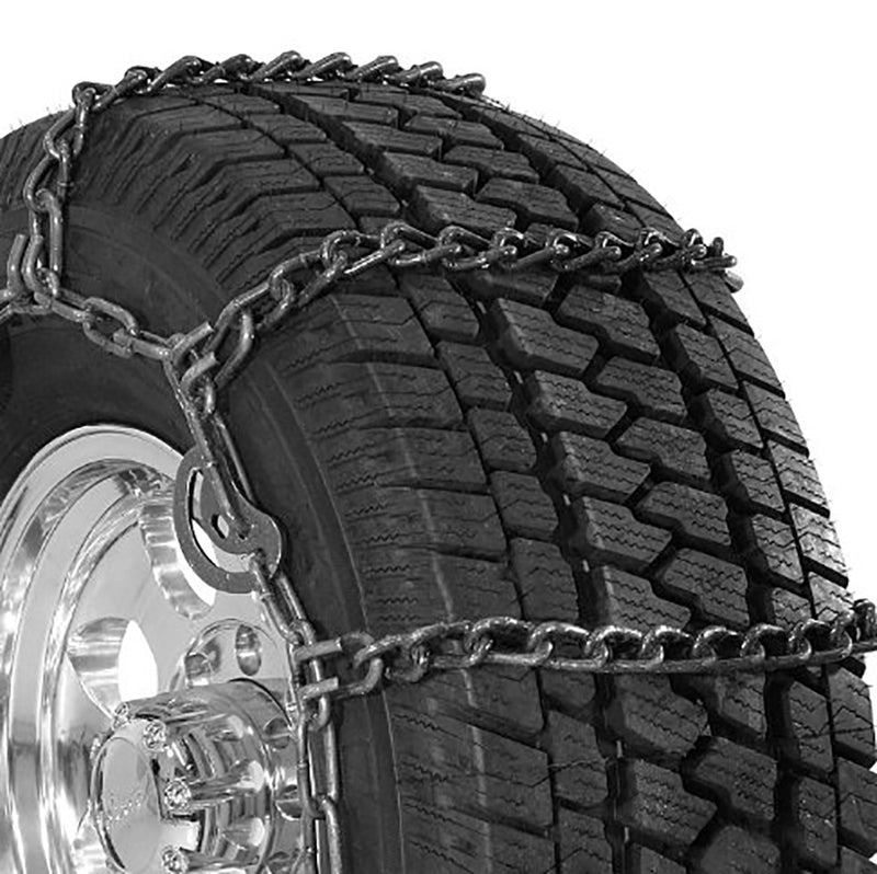 Security Chain Quik Grip Wide Base CAM SUV/Truck Tire Twist Snow Chain, Pair