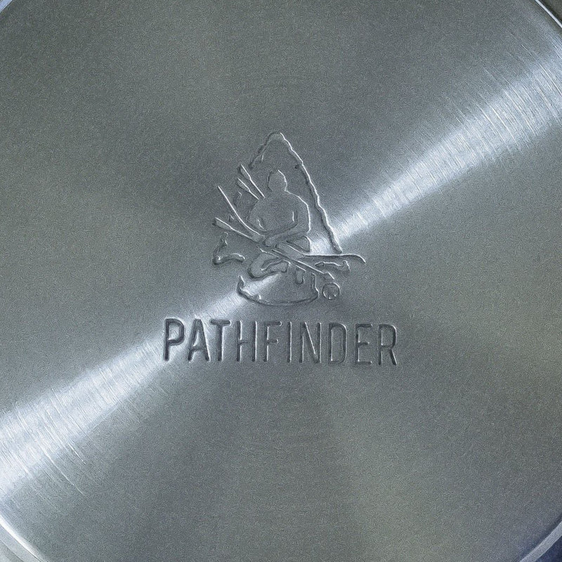 Self Reliance Outfitters Pathfinder Stainless Steel Folding Camp Skillet and Lid