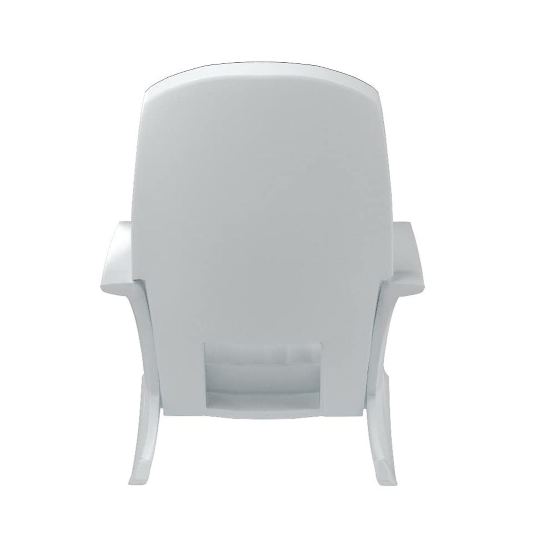 Semco Plastics SEMS Recycled Plastic Resin Patio Rocking Chair, White (Used)