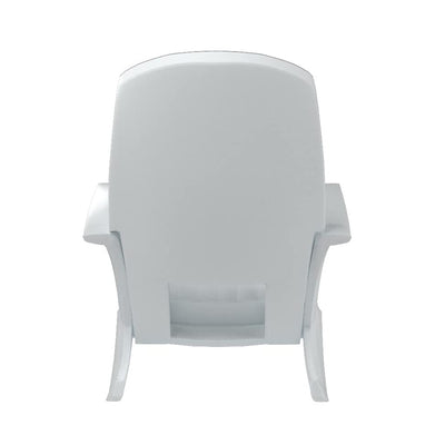 Semco Plastics SEMS Recycled Plastic Resin Patio Rocking Chair, White (Used) - VMInnovations
