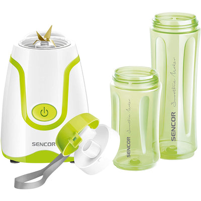 Sencor SBL 2201GR 300 Watt Handheld Food Blender with Blades and Bottles, Green
