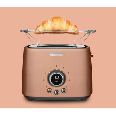 Sencor STS 6056GD Electric Wide 2 Slice High Lift Toaster with Rack, Rose Gold