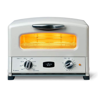 Sengoku HeatMate Countertop Toaster Oven w/ Graphite Technology, Eggshell White