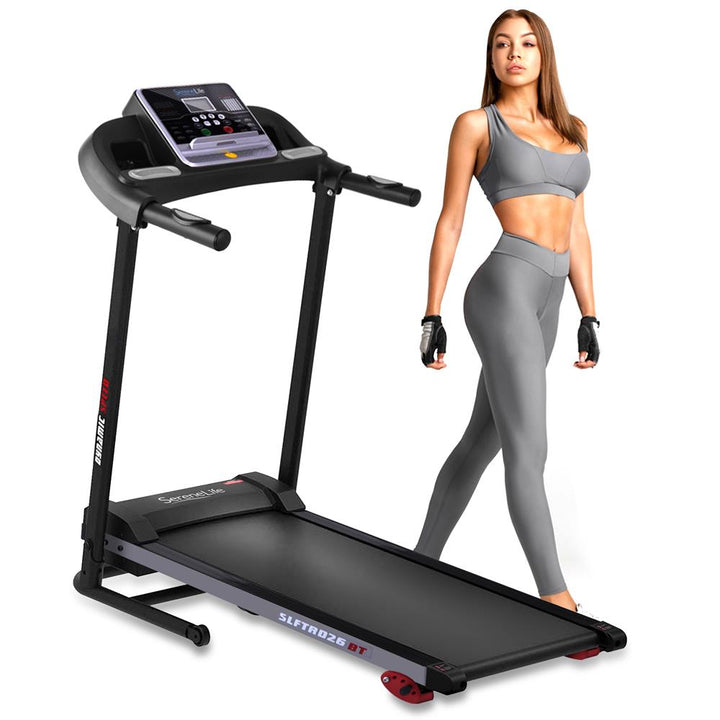 SereneLife Digital Folding Treadmill Home Fitness Exercise Equipment (Open Box)