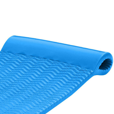 TRC Recreation Serenity 1.5" Thick Foam Pool Float Mat, Bahama Blue (Open Box)