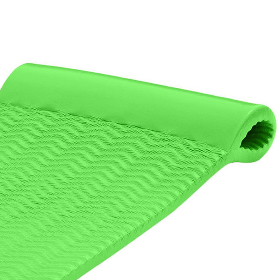 TRC Recreation Serenity 1.5" Thick Vinyl Swimming Pool Float Mat, Fierce Green