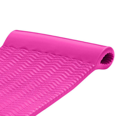 TRC Recreation Serenity 1.5" Thick Foam Pool Float Mat, Flamingo Pink (Open Box) - VMInnovations