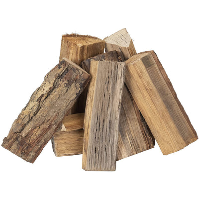 Smoak Firewood Kiln Dried Cooking Grade Wood Mini Logs, Hickory, 8-10 Pounds