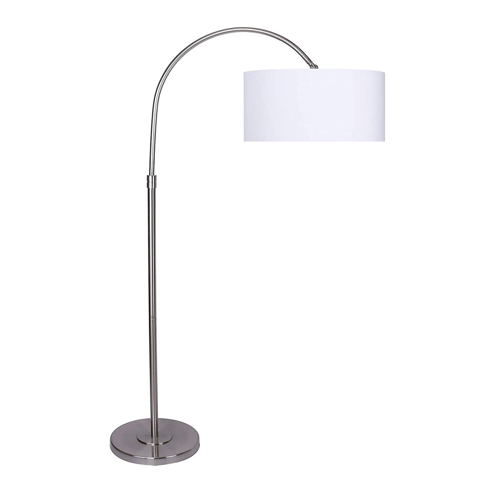 Grandview Gallery 63.5" Tall Modern Arc Floor Lamp, Brushed Nickel (Open Box)