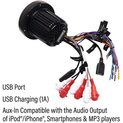 SOUNDSTORM Marine Grade 60W Bluetooth Audio Receiver and 7.5" 2 Way Speakers