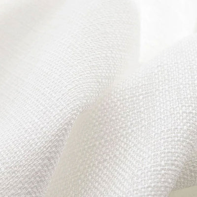 JINCHAN 54 x 84 Inch Grommet Top Woven Semi Sheer Curtains, White (2 Panels)
