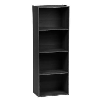 IRIS 4 Tier Tall Wood Storage Bookshelf Shelf Shelving Unit, (For Parts)