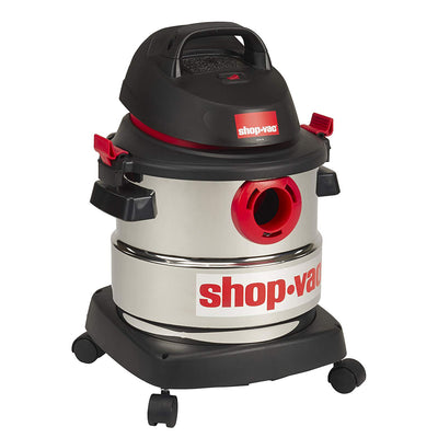 Shop Vac Stainless Steel Portable 5 Gal Wet Dry Vacuum Cleaner & Blower (2 Pack)