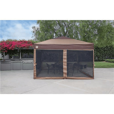 Z-Shade Mesh Wall Screen Room Attachment for 12 x 12 Foot Canopy, Tan (Used) - VMInnovations