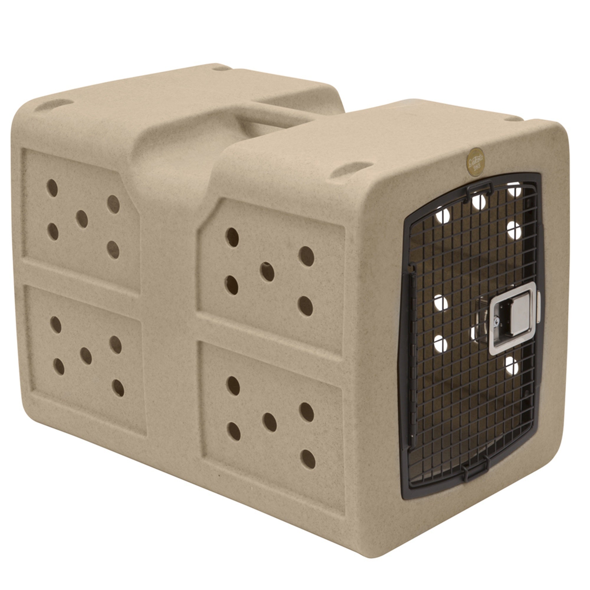 Dakota283 G3 High-Security Polyethylene Framed Door Kennel, Large, Tan (Used) - VMInnovations