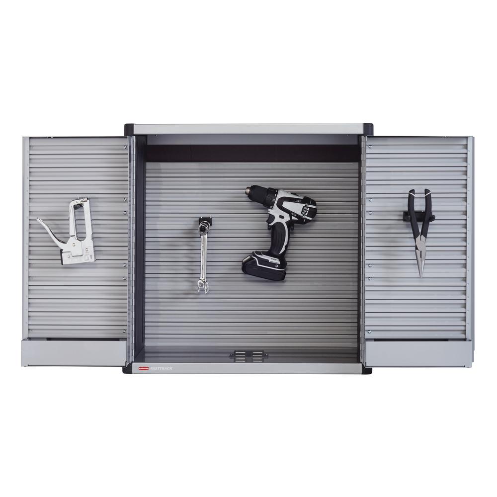 Rubbermaid 5 Piece 24" Garage Tool Cabinet Kit Rail Storage System (Refurbished)