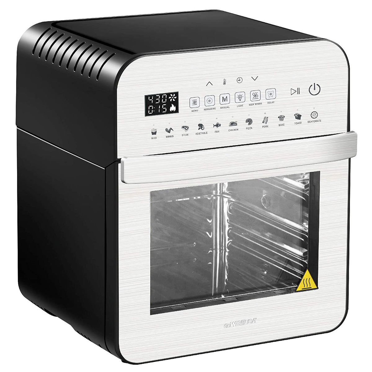 GoWISE 12.7-Quart Electric 15-in-1 Air Fryer and Oven Combo, Silver (For Parts)
