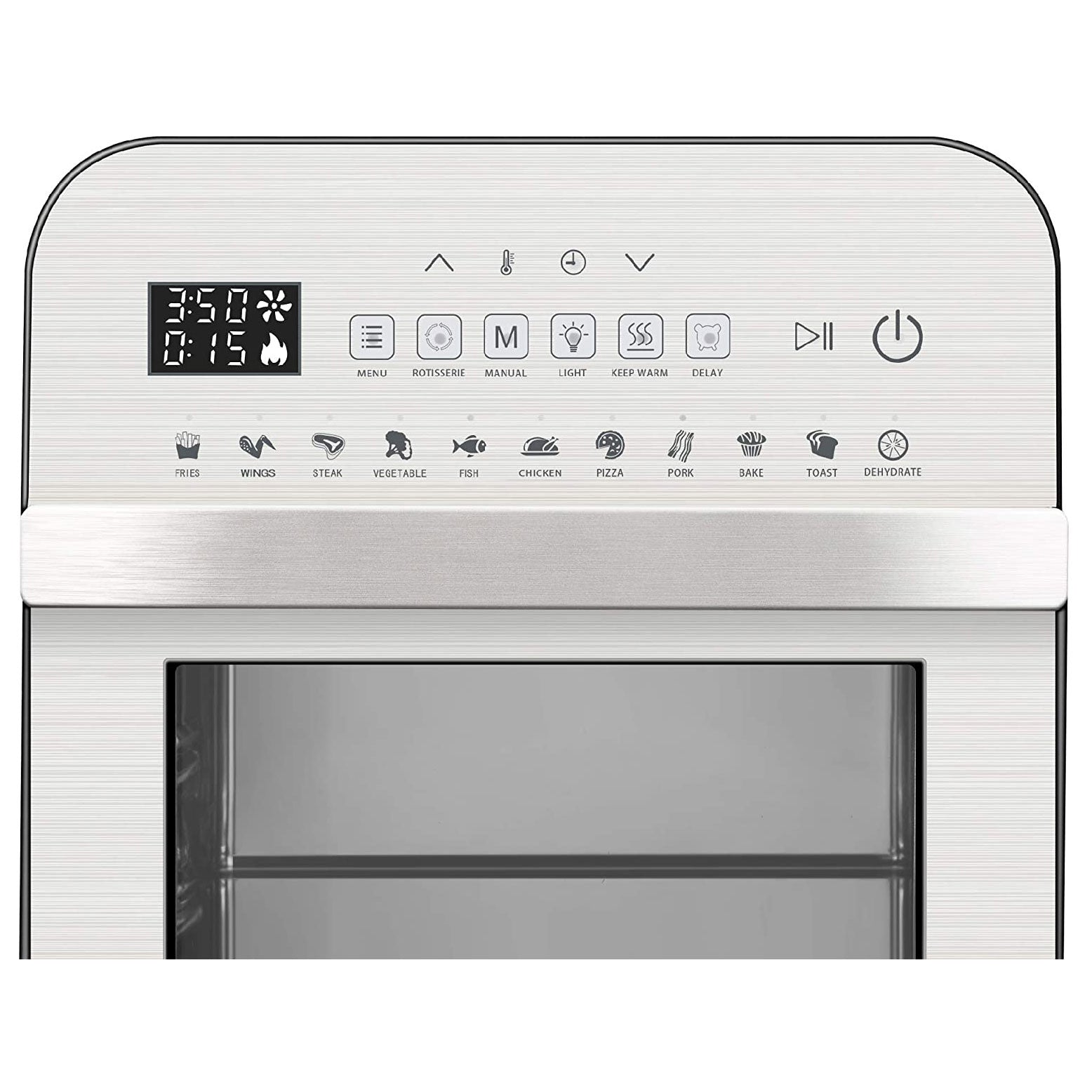 GoWISE 12.7-Quart Electric 15-in-1 Air Fryer and Oven Combo, Silver (For Parts)